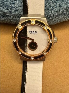 Rebel Brooklyn Flatbush Black/White Dial Women's Watch